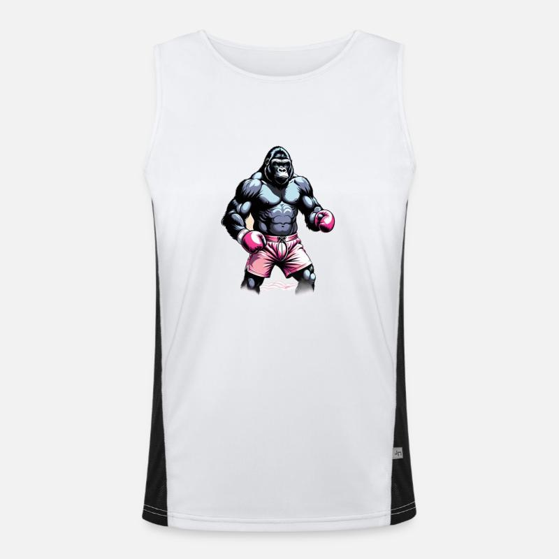 Boxing Gorilla Boxer Men's Functional Contrast Tank Top 