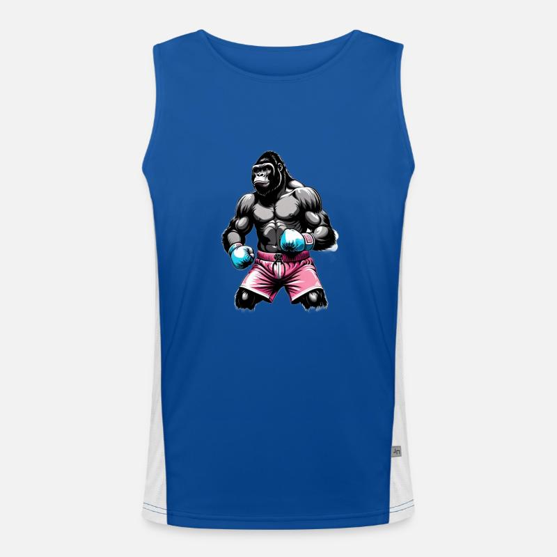 Boxing Gorilla Boxer Men's Functional Contrast Tank Top 