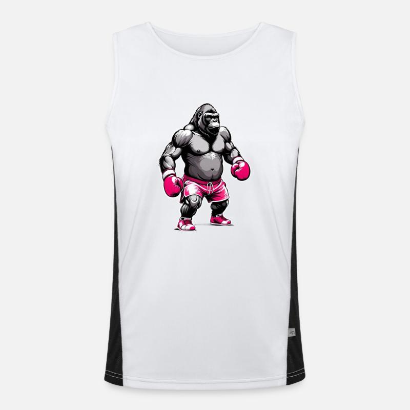 Boxing Gorilla Boxer Men's Functional Contrast Tank Top 