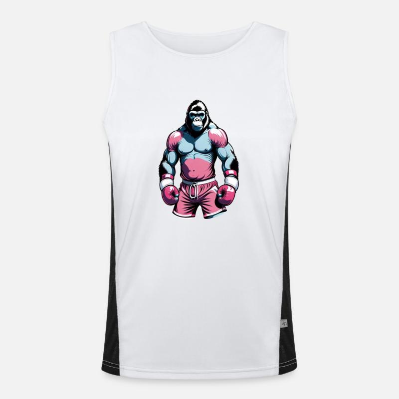 Boxing Gorilla Boxer Men's Functional Contrast Tank Top 