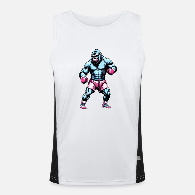 Boxing Gorilla Boxer Men's Functional Contrast Tank Top 