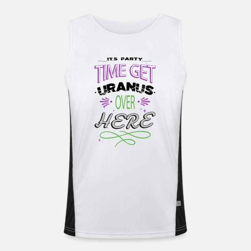 astronomy gifts night sky space ship statement Funktionelles Kontrast-Tank Top für Männer 