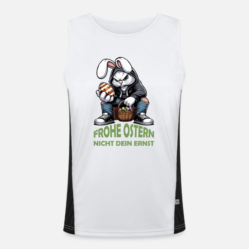 Happy Easter, not your serious Men's Functional Contrast Tank Top 
