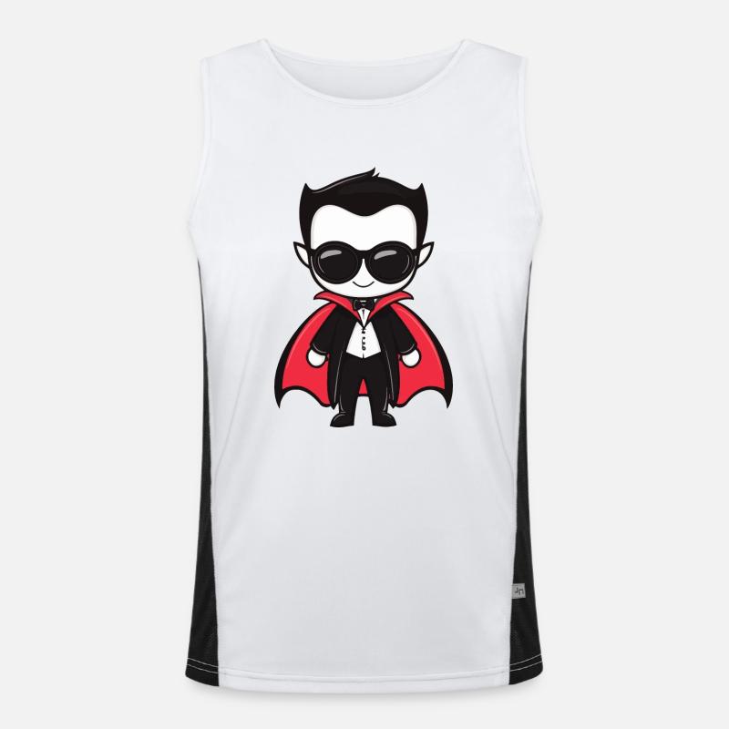 Lunettes de soleil Vampire Halloween Débardeur respirant contrasté Homme 