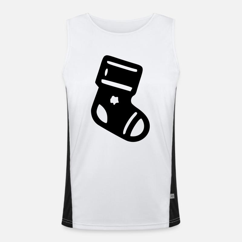 Christmas Sock Men's Functional Contrast Tank Top 