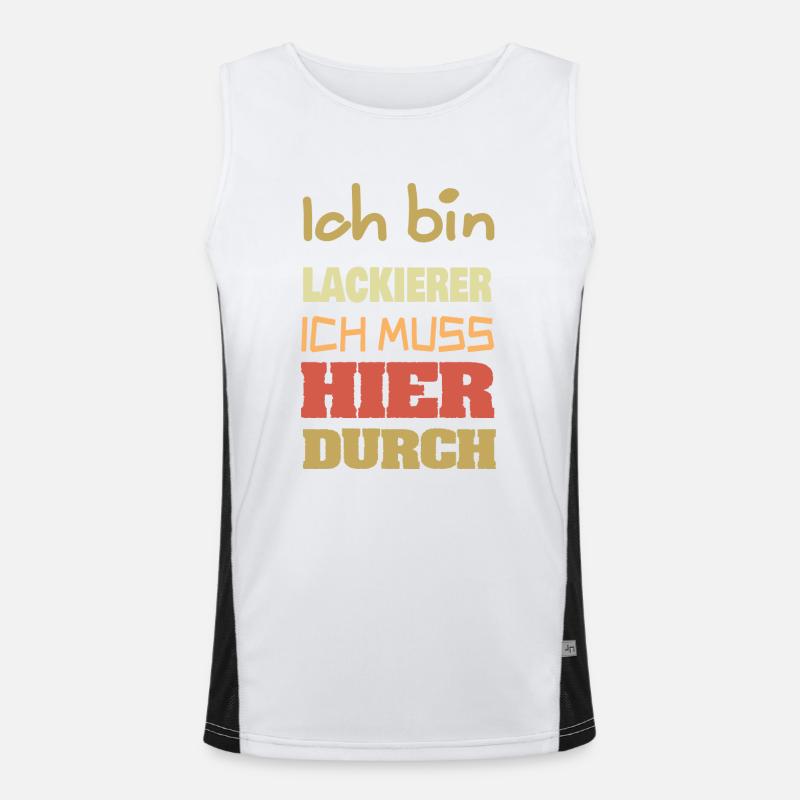 Beruf Lackierer Funktionelles Kontrast-Tank Top für Männer 
