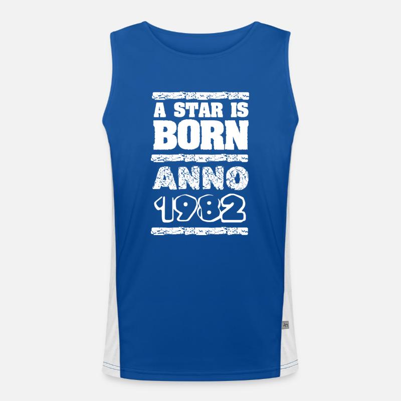 Born in 1982 Men's Functional Contrast Tank Top 