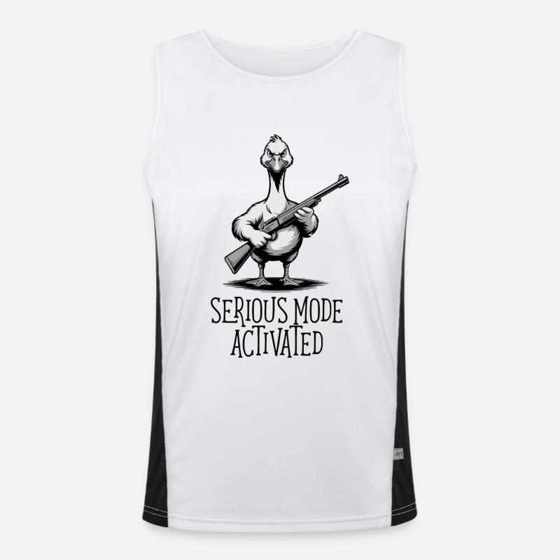 Mode sérieux activé Débardeur respirant contrasté Homme 