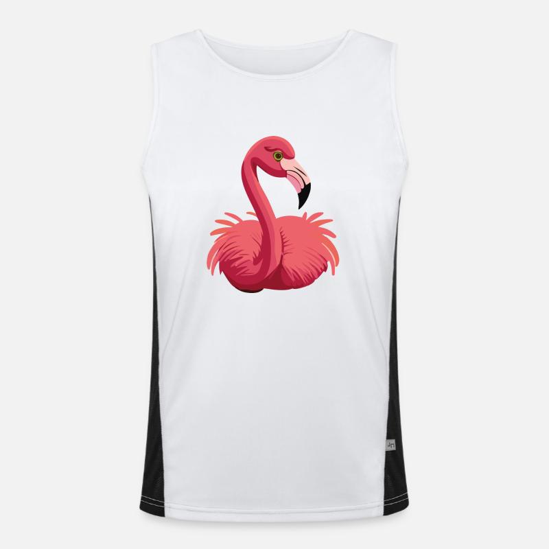 flamingo Funktionelles Kontrast-Tank Top für Männer 
