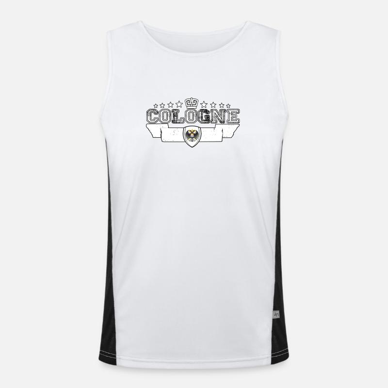 Köln Funktionelles Kontrast-Tank Top für Männer 