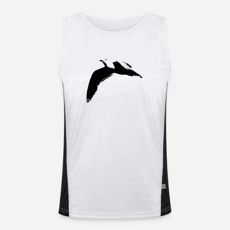 Möwe Funktionelles Kontrast-Tank Top für Männer 