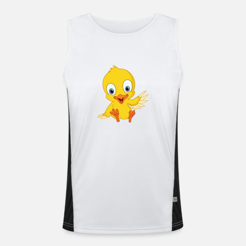 Mignon poussin Débardeur respirant contrasté Homme 