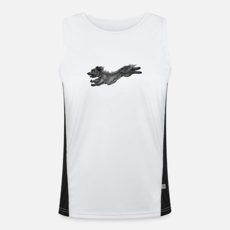 Berger grau Pyrénées 1 Funktionelles Kontrast-Tank Top für Männer 