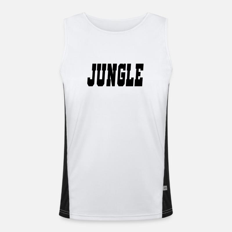 Dschungel Funktionelles Kontrast-Tank Top für Männer 