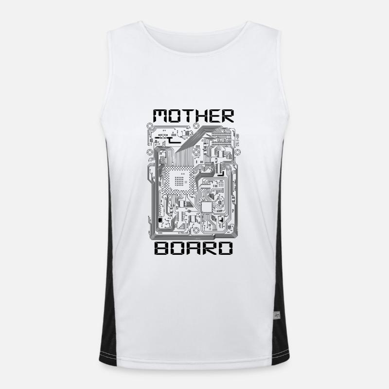 Conception graphique par ordinateur de carte mère Débardeur respirant contrasté Homme 