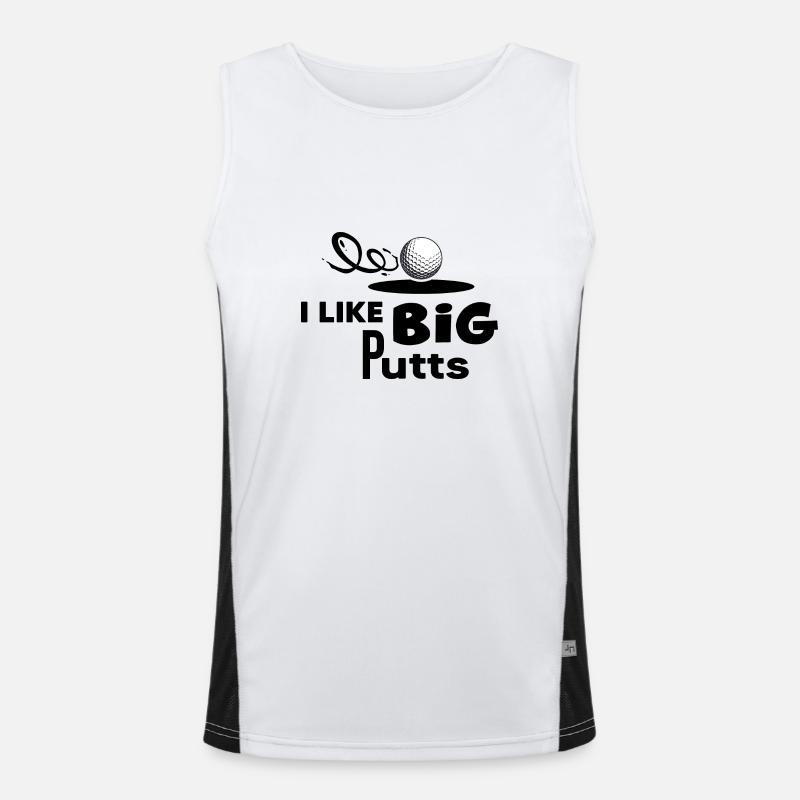 Golf Golf Putts Golf Players Golf Terrain de golf Débardeur respirant contrasté Homme 