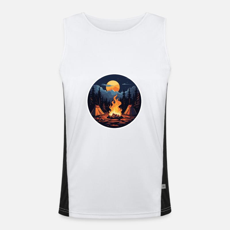 Camping Funktionelles Kontrast-Tank Top für Männer 