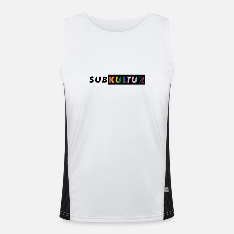 SUBKULTUR CSD Funktionelles Kontrast-Tank Top für Männer 