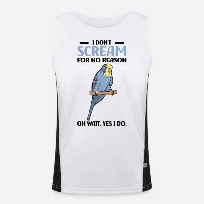 Perruche ondulée Débardeur respirant contrasté Homme 