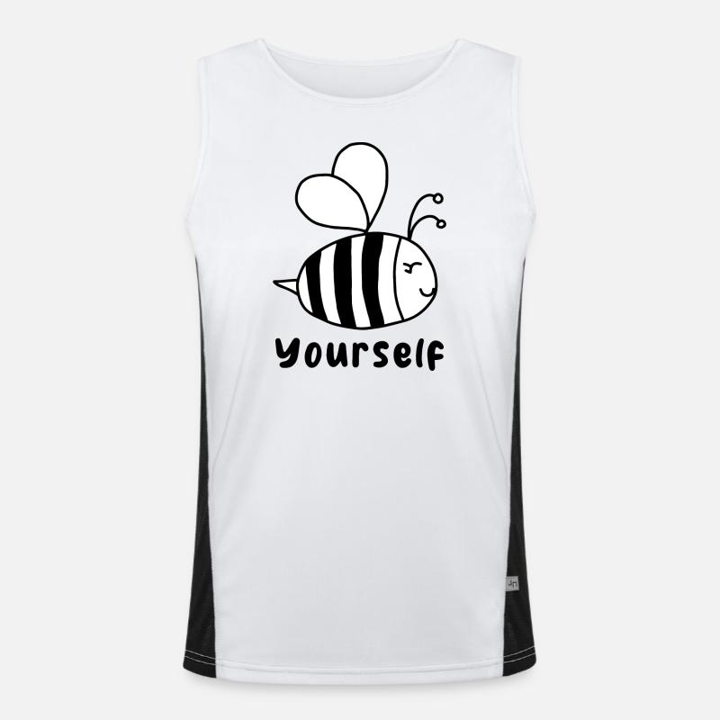 Be(e) yourself Men's Functional Contrast Tank Top 