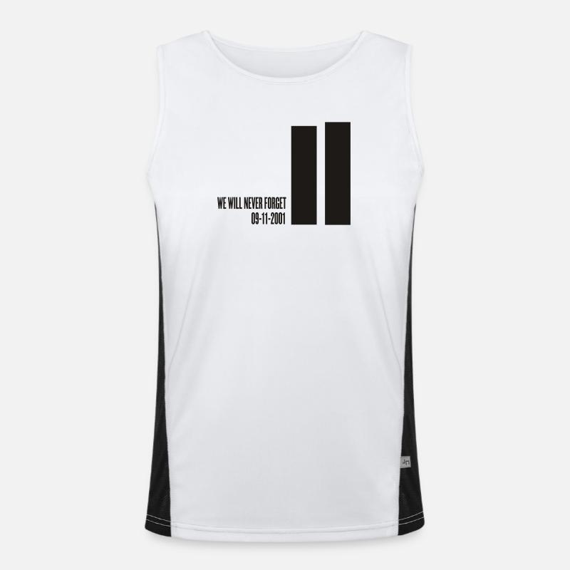 ANGRIFFE 11. September Funktionelles Kontrast-Tank Top für Männer 