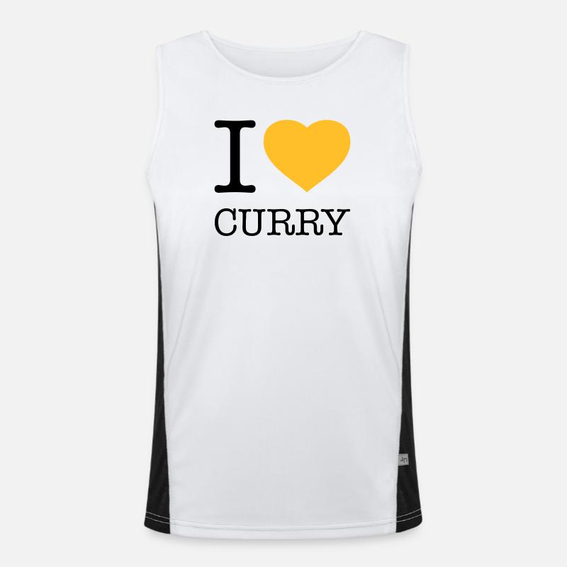 I LOVE CURRY Men's Functional Contrast Tank Top 