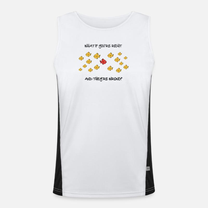 What if you're right? Men's Functional Contrast Tank Top 