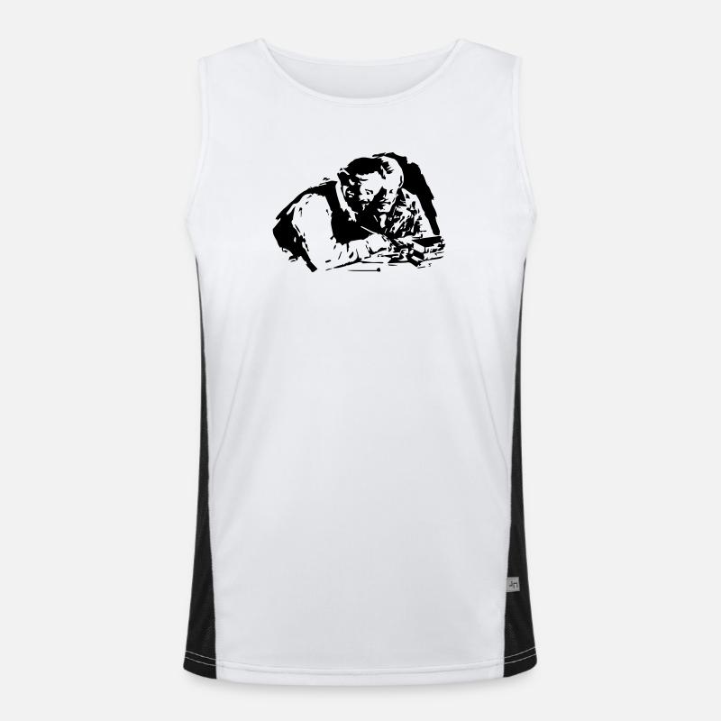 Marx Engels Funktionelles Kontrast-Tank Top für Männer 