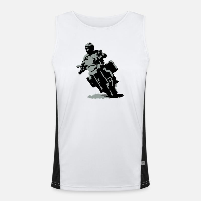 Reiseenduro klein Funktionelles Kontrast-Tank Top für Männer 