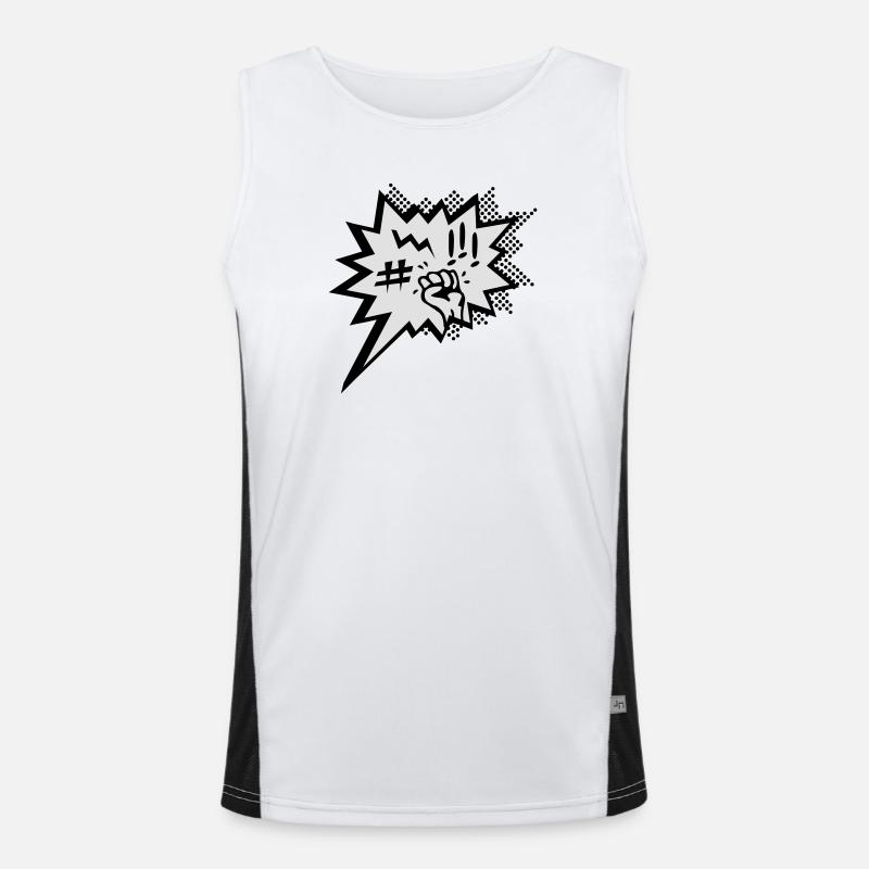 Anger and rage Men's Functional Contrast Tank Top 