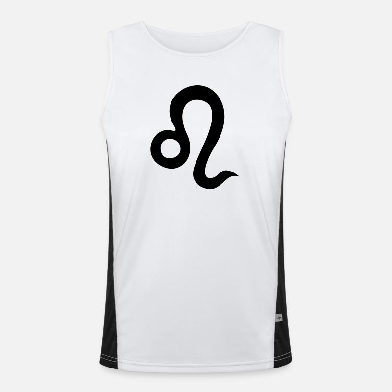 Sternzeichen Löwe Funktionelles Kontrast-Tank Top für Männer 