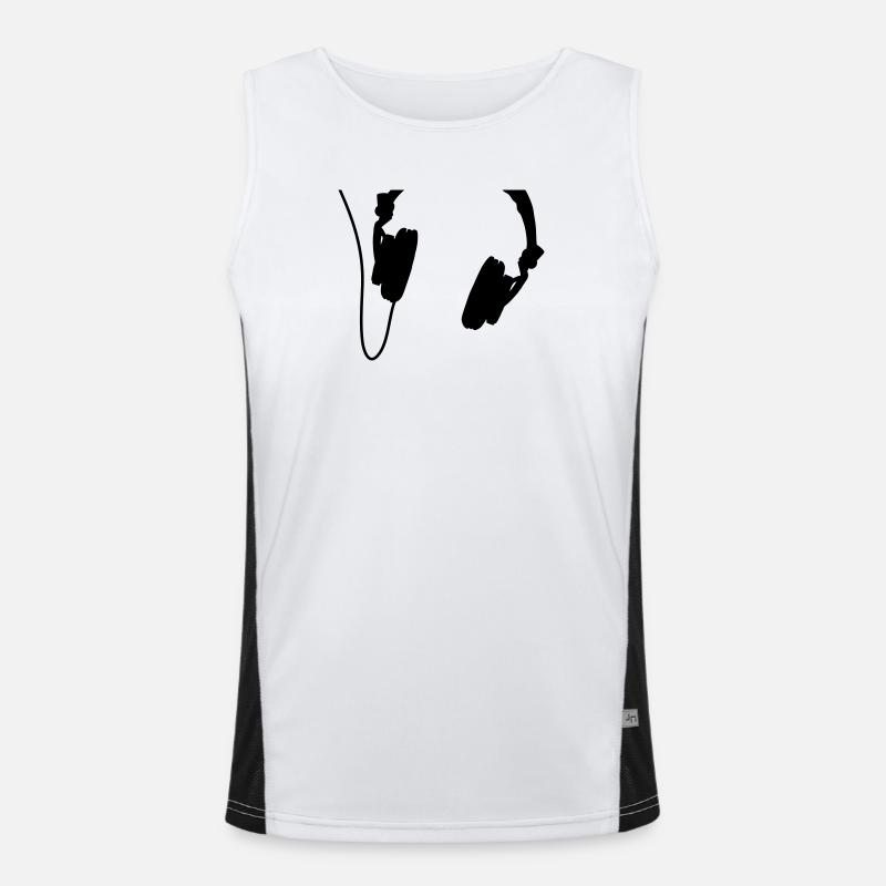 ecouteurs Débardeur respirant contrasté Homme 