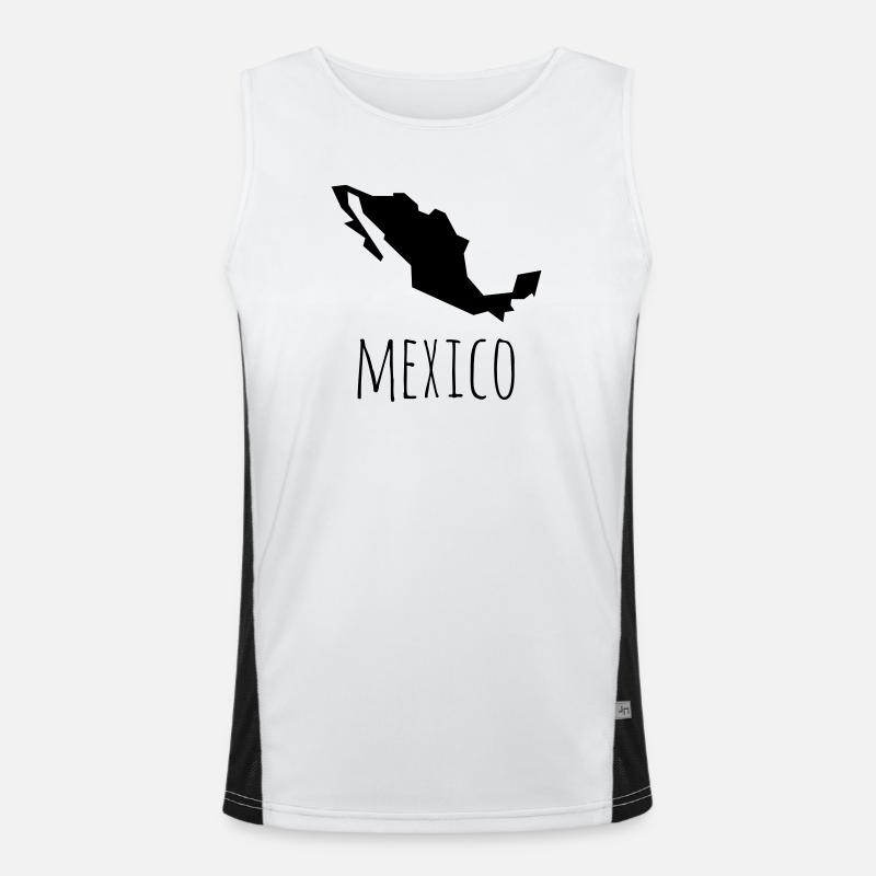 mexico Funktionelles Kontrast-Tank Top für Männer 