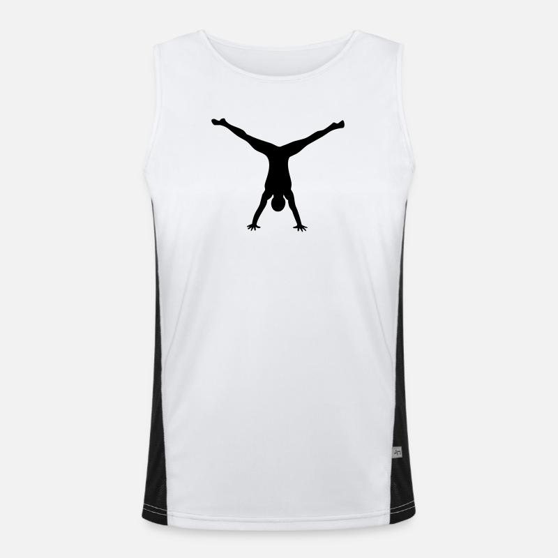 gymnastics3 Funktionelles Kontrast-Tank Top für Männer 