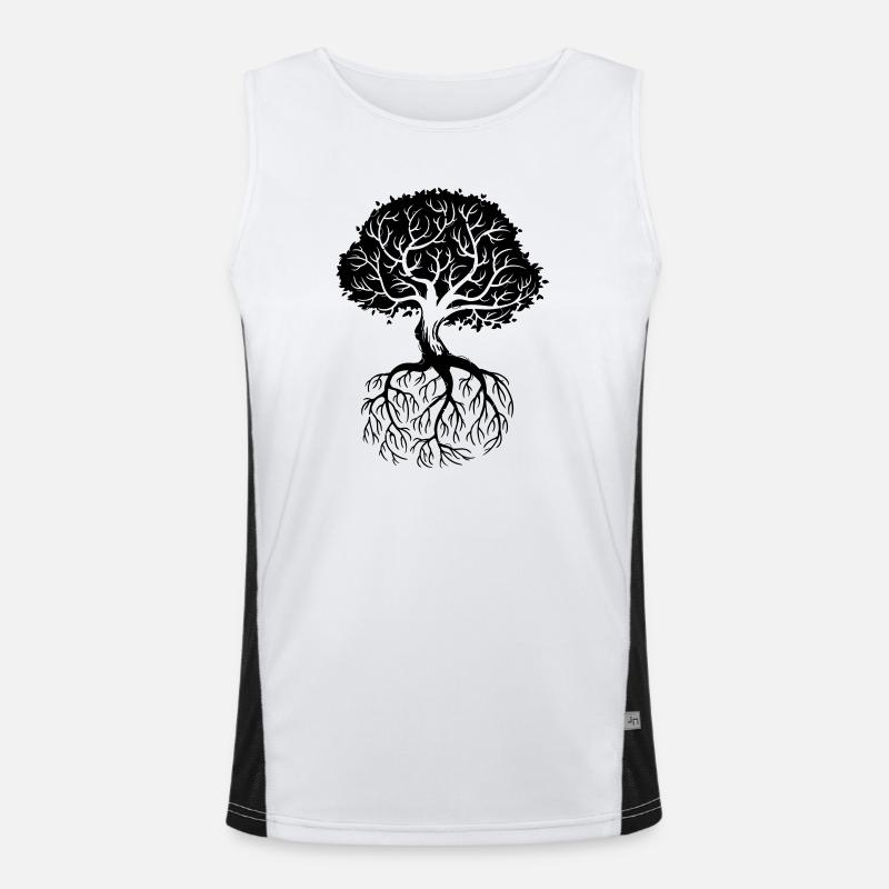 Roots Funktionelles Kontrast-Tank Top für Männer 