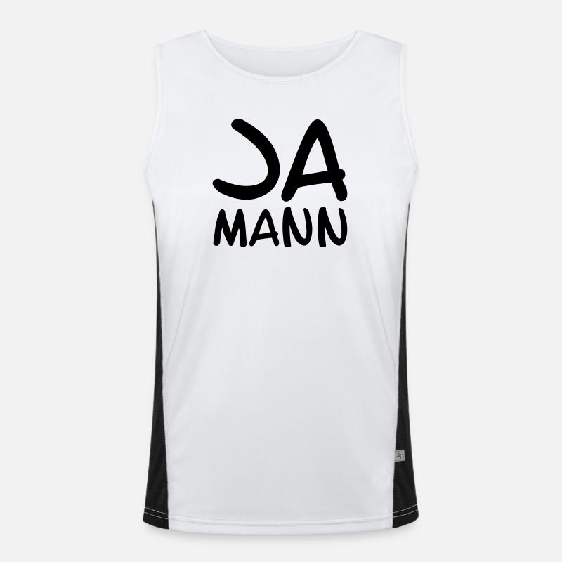 Ja Mann Funktionelles Kontrast-Tank Top für Männer 