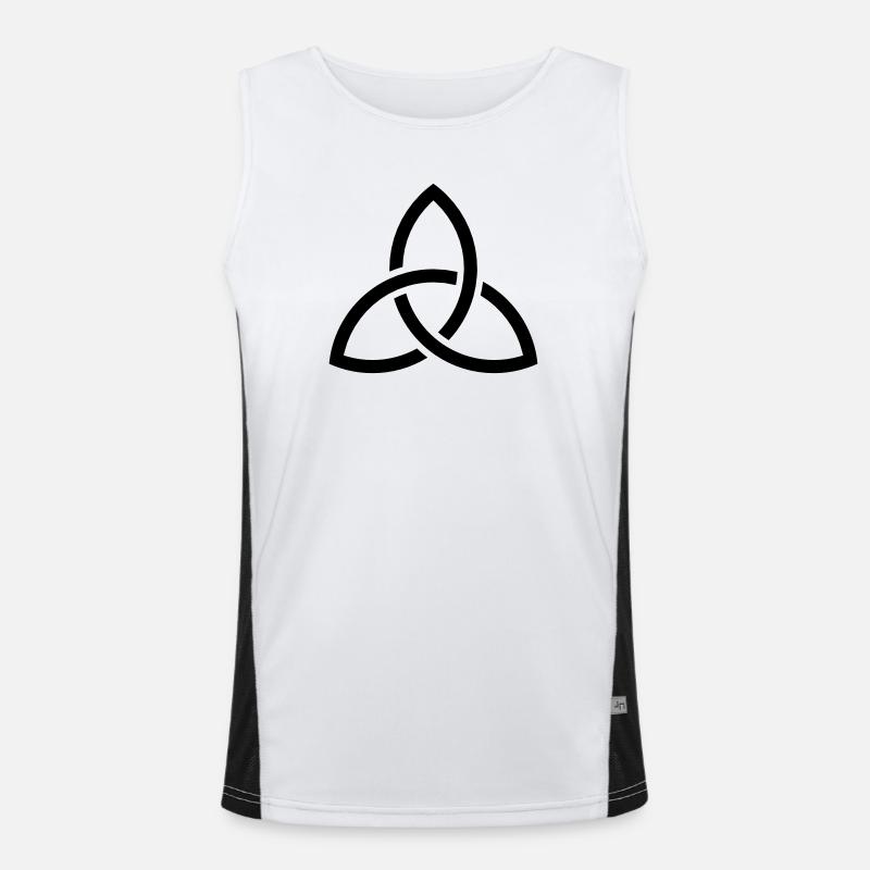 Celtic Knot Funktionelles Kontrast-Tank Top für Männer 