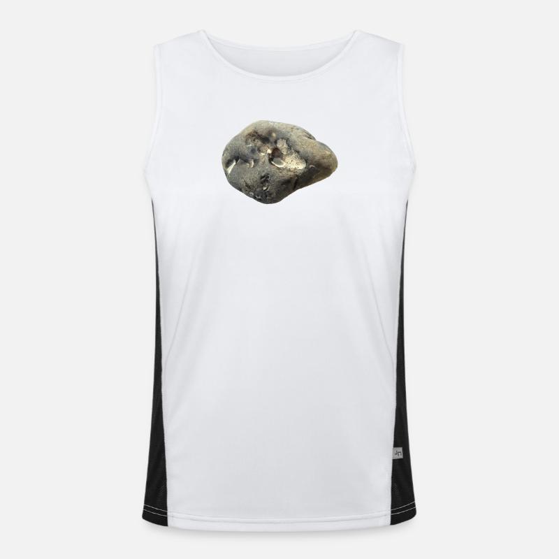 Stein Funktionelles Kontrast-Tank Top für Männer 
