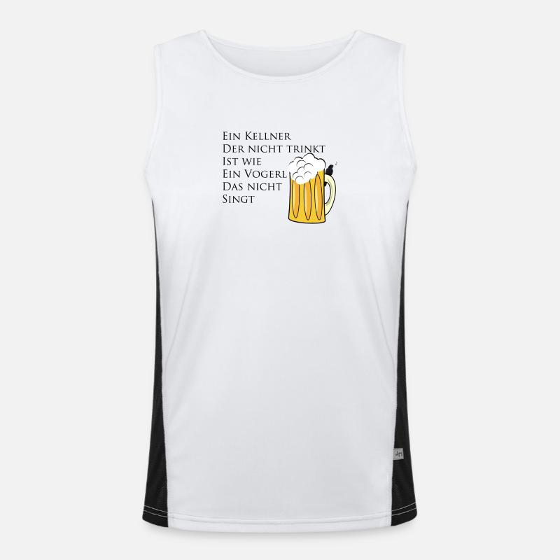 Kellner Trinkspruch Funktionelles Kontrast-Tank Top für Männer 