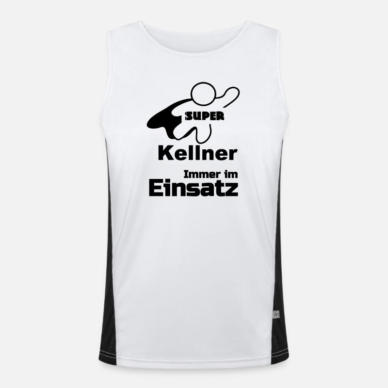 Super Kellner Geschenk Funktionelles Kontrast-Tank Top für Männer 