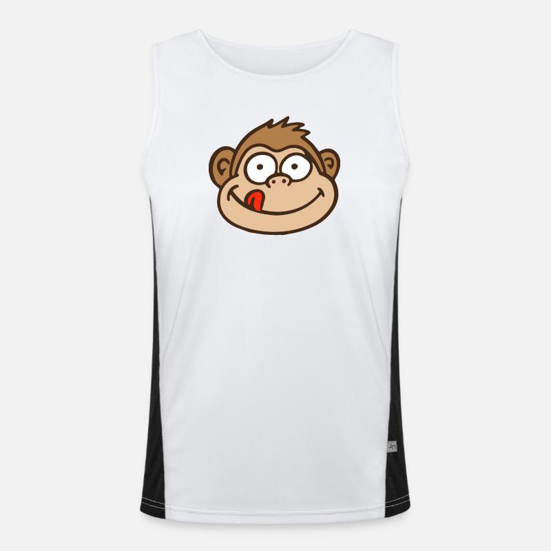 Affe Funktionelles Kontrast-Tank Top für Männer 