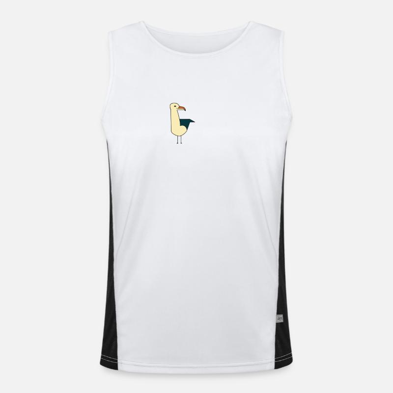 Möwe Funktionelles Kontrast-Tank Top für Männer 