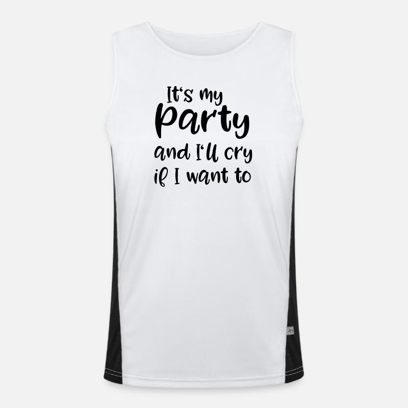 Abschied Funktionelles Kontrast-Tank Top für Männer 