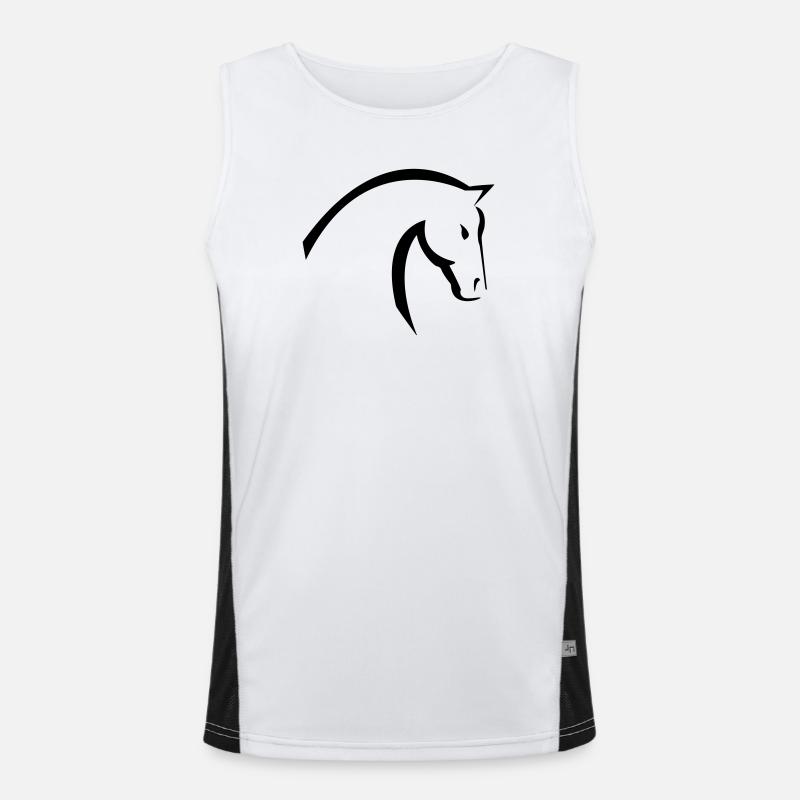 cheval Débardeur respirant contrasté Homme 
