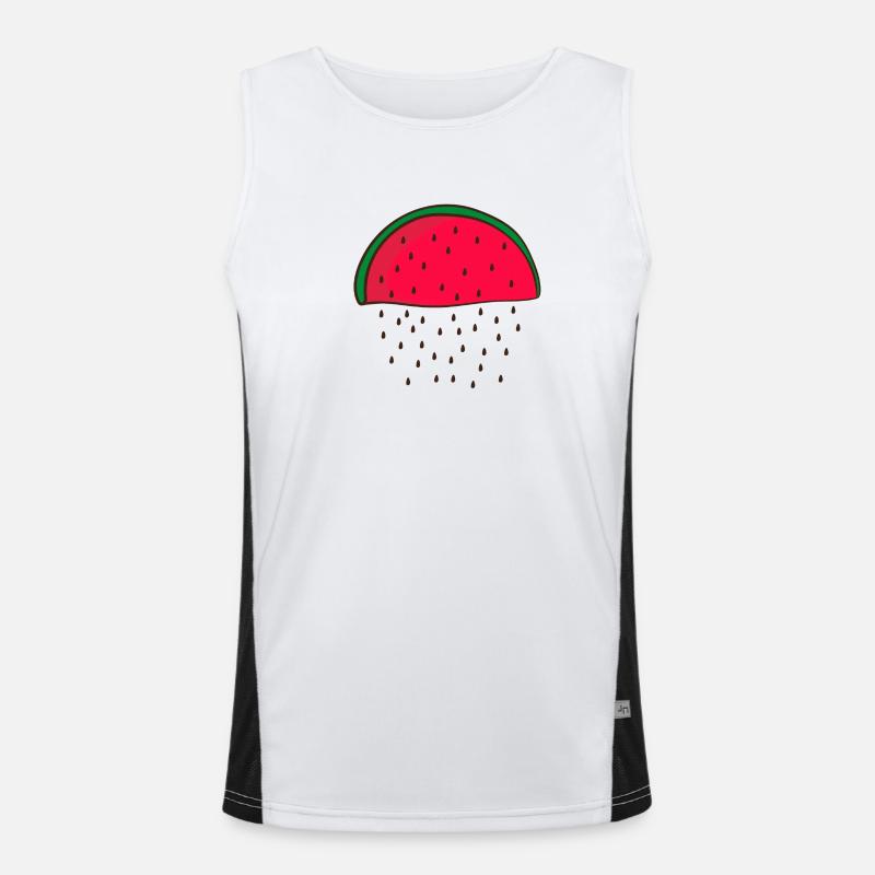 watermelon Men's Functional Contrast Tank Top 