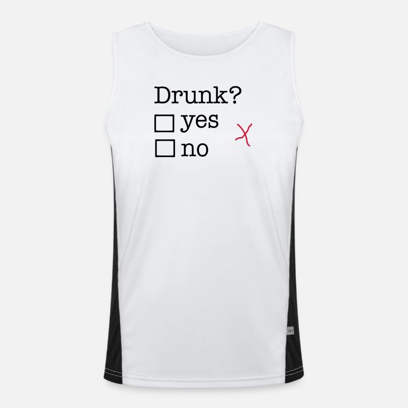 drunk Men's Functional Contrast Tank Top 
