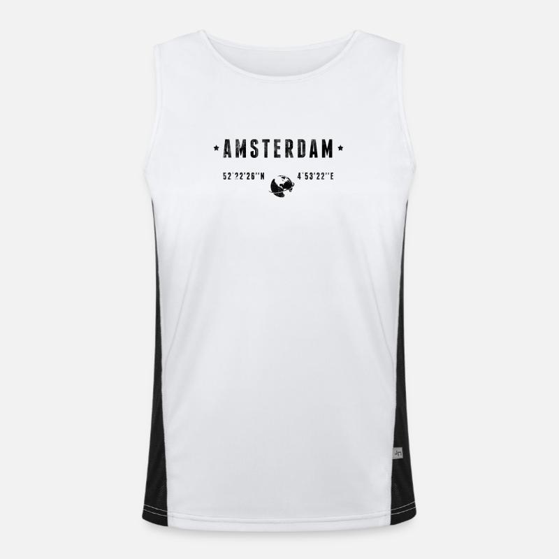 Amsterdam Men's Functional Contrast Tank Top 