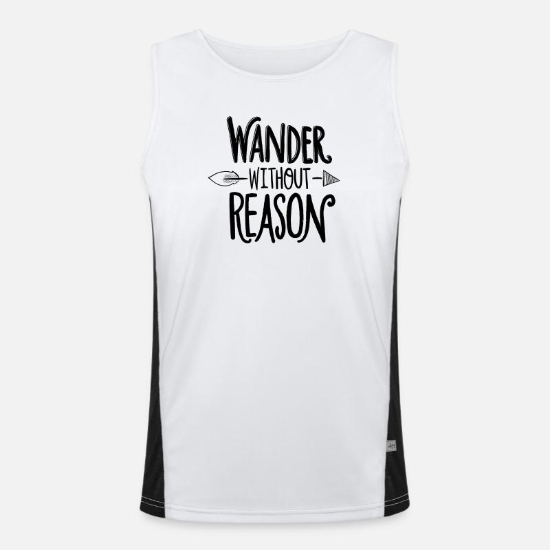 wander without reason Men's Functional Contrast Tank Top 