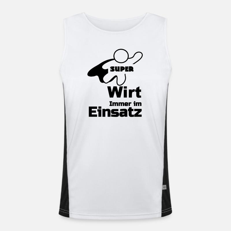 Super Wirt Geschenk Funktionelles Kontrast-Tank Top für Männer 