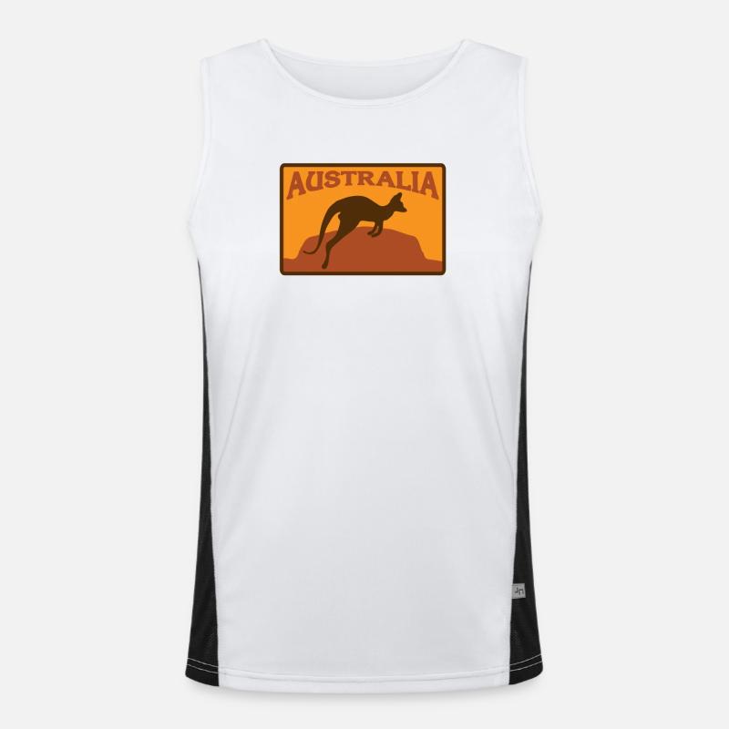 Australia Men's Functional Contrast Tank Top 